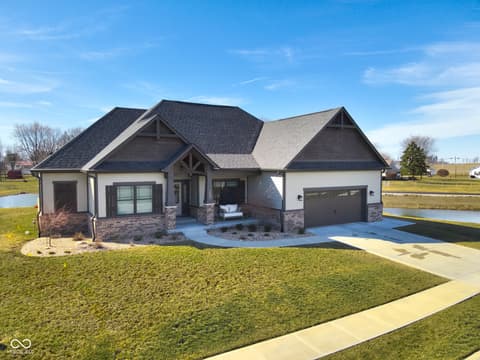 Front exterior at 1485 N Monroe Way, Rushville, IN