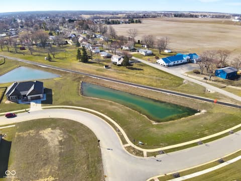 Aerial view at 1485 N Monroe Way, Rushville, IN