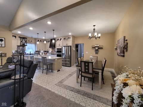 Dining room at 1485 N Monroe Way, Rushville, IN