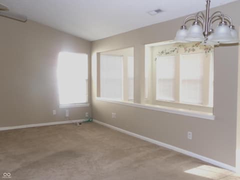 Living room at 7451 Oak Knoll Drive, Indianapolis, IN