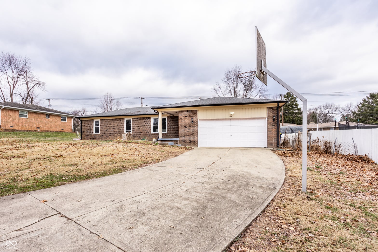 Front exterior at 156 Griffin Road, Indianapolis, IN