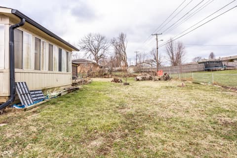 Backyard at 156 Griffin Road, Indianapolis, IN