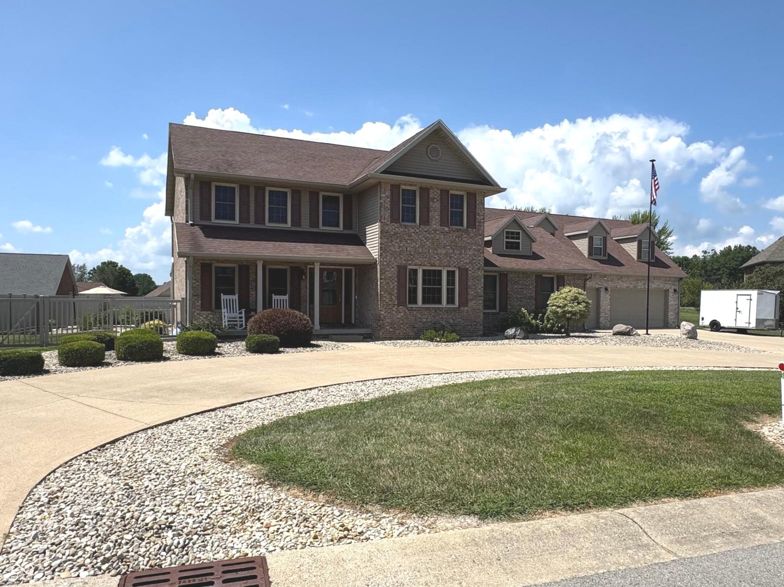 Front exterior at 713 S Kieran Drive, Greensburg, IN