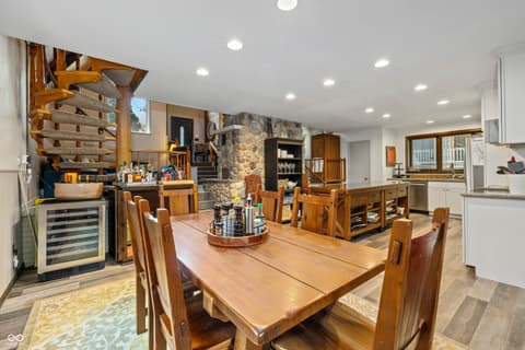 Dining room at 6420 Oriole Drive, Nineveh, IN