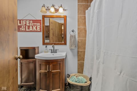 Bathroom at 6420 Oriole Drive, Nineveh, IN