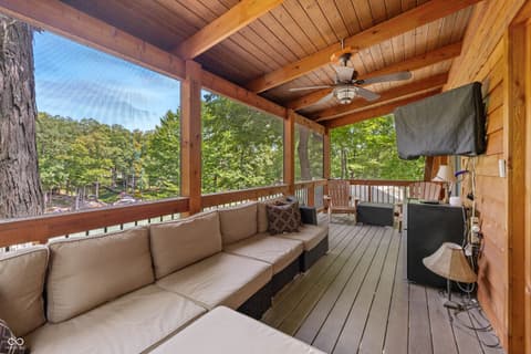 Outdoor living area at 6420 Oriole Drive, Nineveh, IN