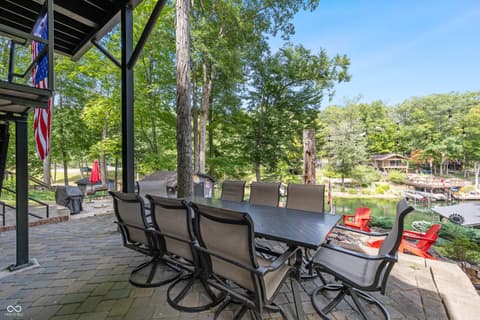 Outdoor living area at 6420 Oriole Drive, Nineveh, IN
