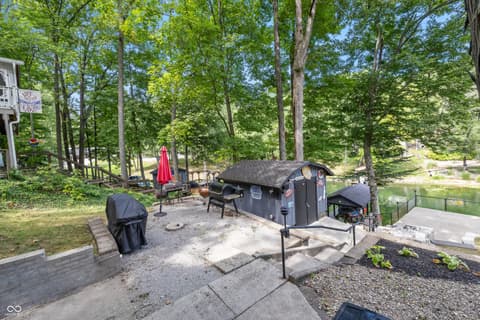 Outdoor living area at 6420 Oriole Drive, Nineveh, IN