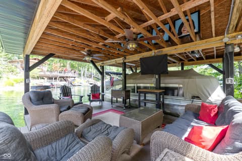 Outdoor living area at 6420 Oriole Drive, Nineveh, IN