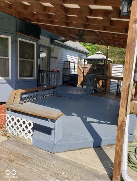 Outdoor living area at 10836 Copiah Court, Indianapolis, IN