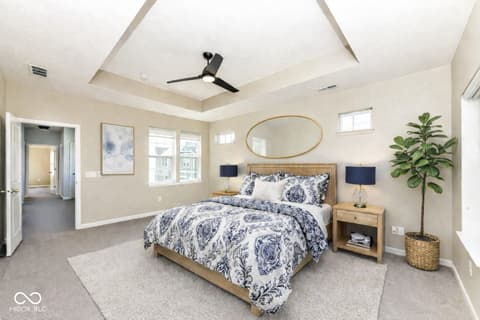 Primary bedroom at 13201 E 131st Street, Fishers, IN