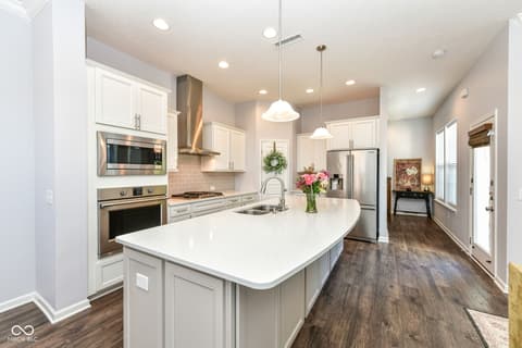 Kitchen at 13201 E 131st Street, Fishers, IN — Bright, modern kitchen with island and premium finishes.