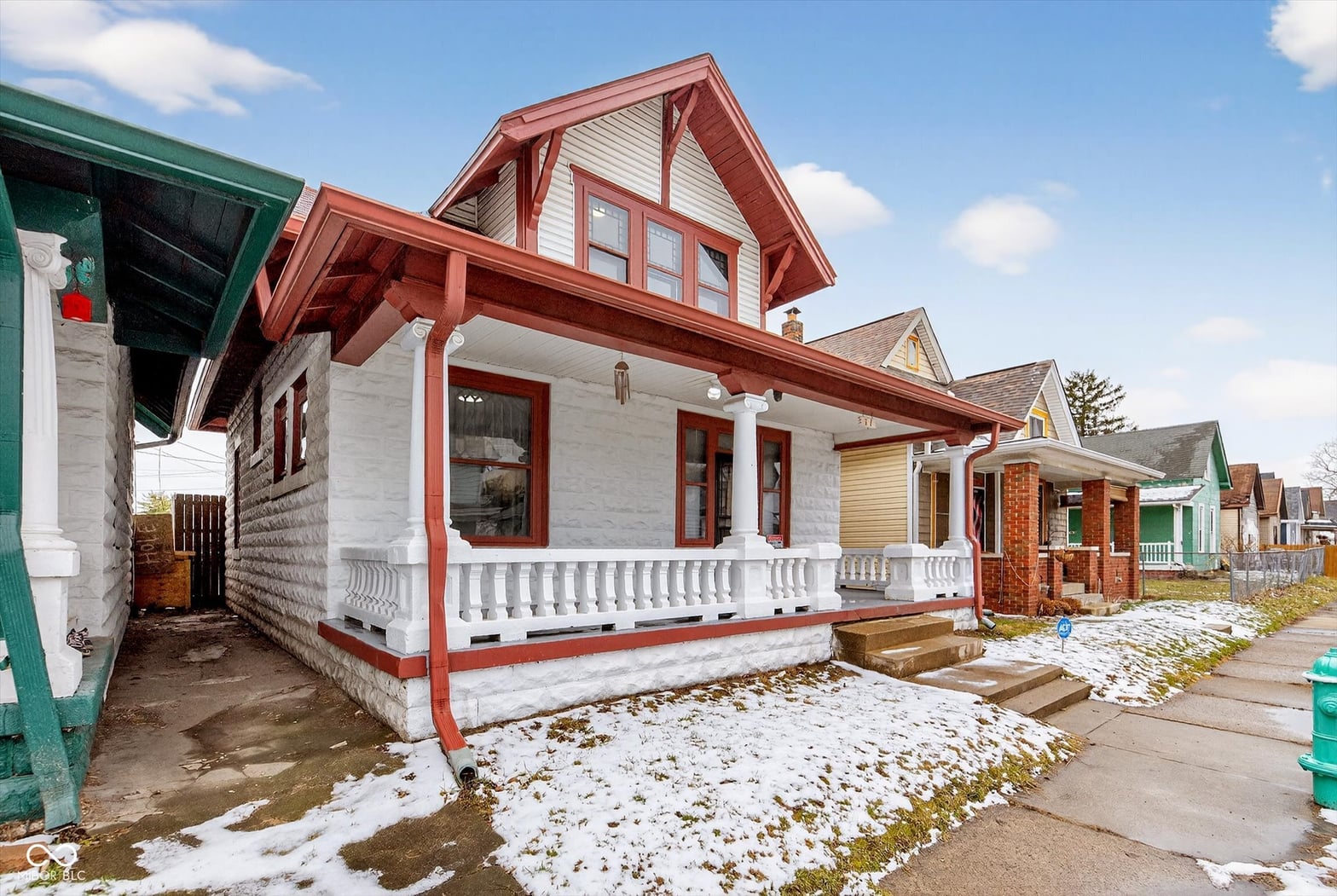 Front exterior at 71 Schiller Street, Indianapolis, IN