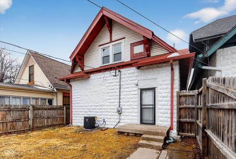 Backyard at 71 Schiller Street, Indianapolis, IN