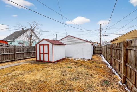 Yard at 71 Schiller Street, Indianapolis, IN