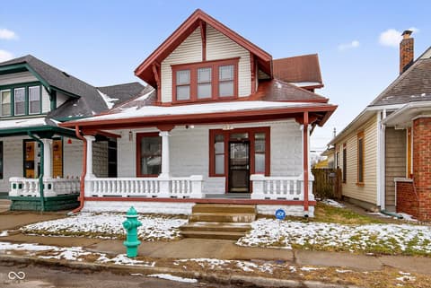 Front exterior at 71 Schiller Street, Indianapolis, IN