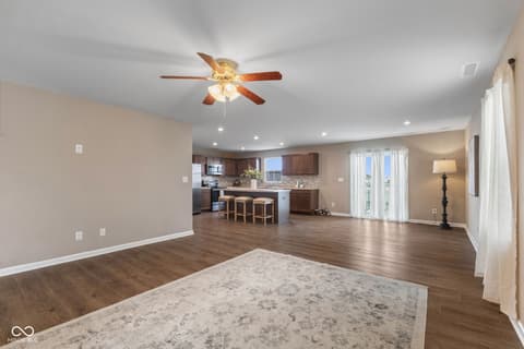 Living room at 1838 Cascades Drive, Greenfield, IN