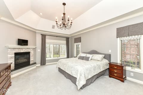 Primary bedroom at 128 Somerset Court, Noblesville, IN