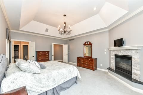 Primary bedroom at 128 Somerset Court, Noblesville, IN