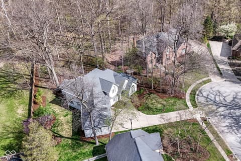 Aerial view at 128 Somerset Court, Noblesville, IN