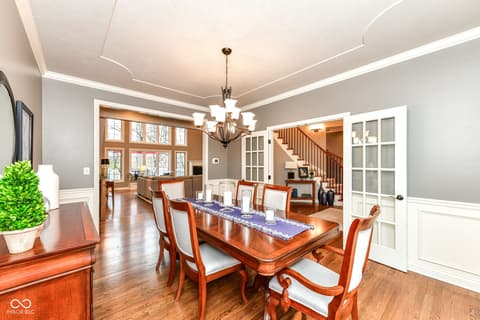 Dining room at 128 Somerset Court, Noblesville, IN