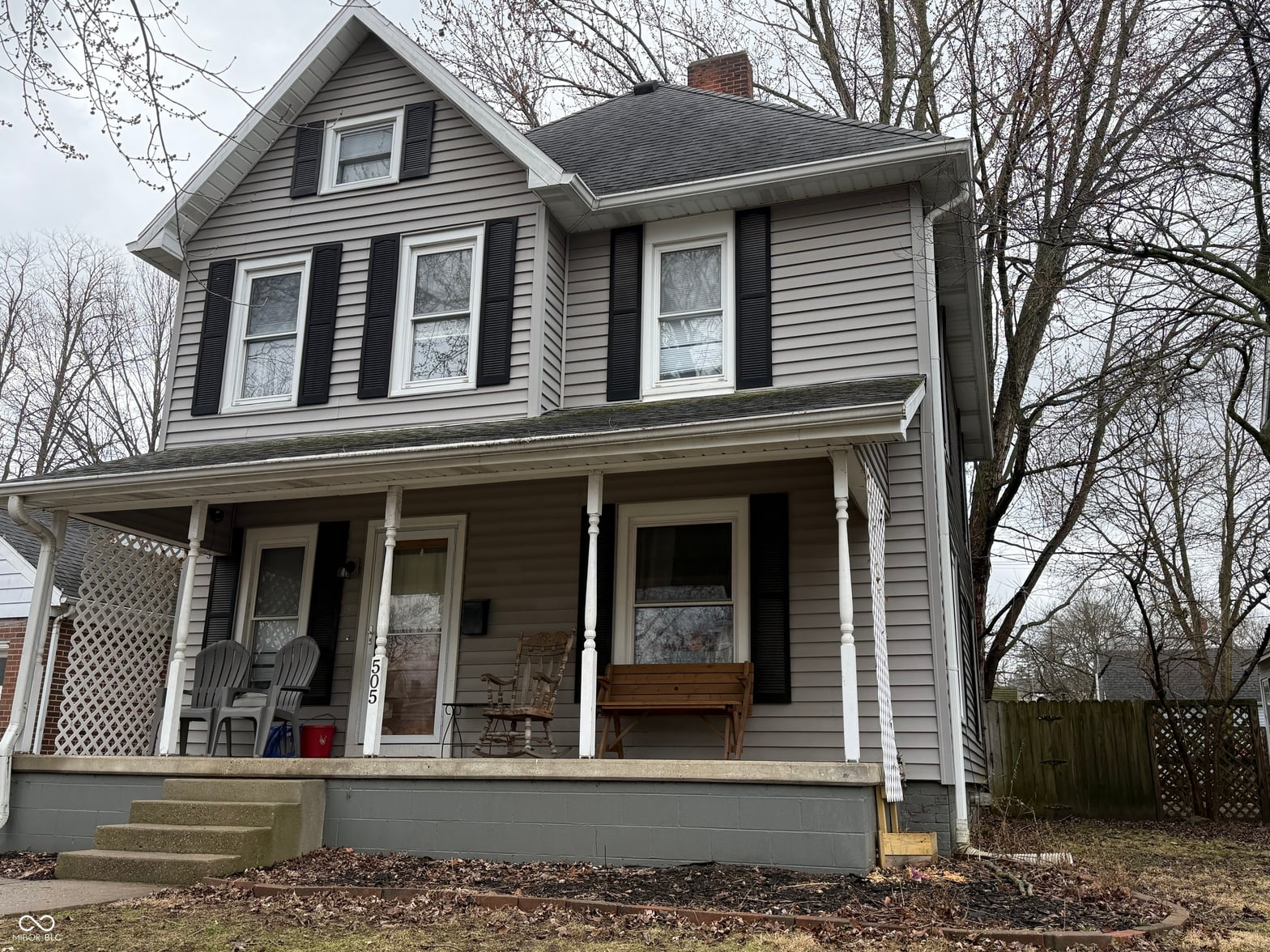 Front exterior at 505 W Main Street, Crawfordsville, IN