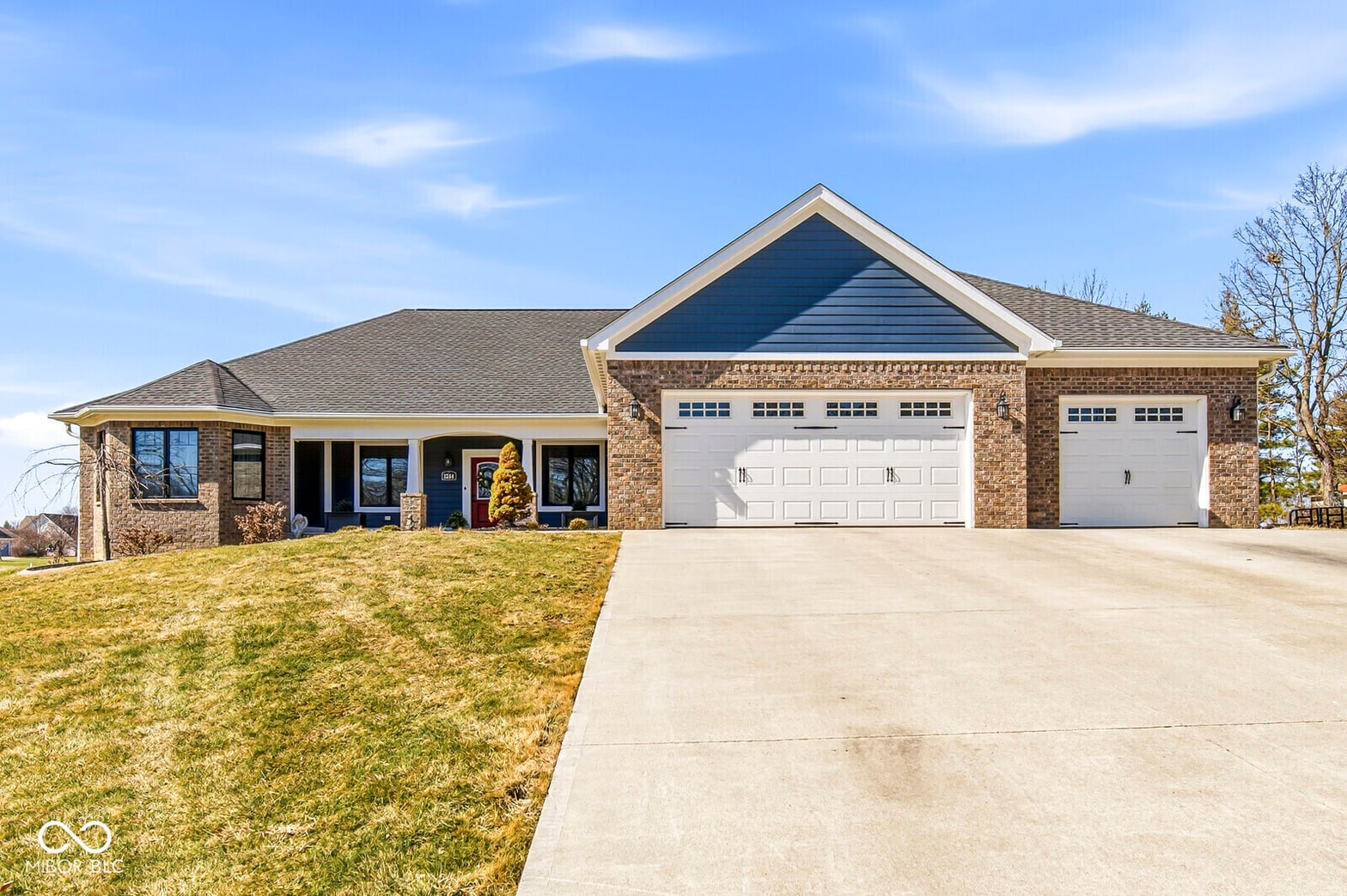 Front exterior at 1244 N Buck Creek Road, Greenfield, IN