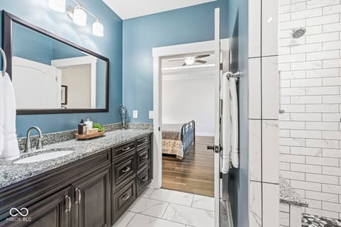 Bathroom at 1244 N Buck Creek Road, Greenfield, IN