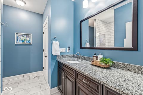 Bathroom at 1244 N Buck Creek Road, Greenfield, IN