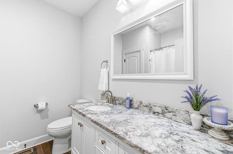 Bathroom at 1244 N Buck Creek Road, Greenfield, IN
