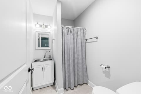 Bathroom at 1244 N Buck Creek Road, Greenfield, IN
