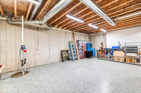 Basement at 1244 N Buck Creek Road, Greenfield, IN