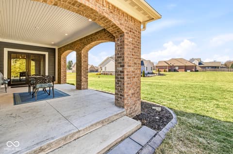 Front exterior at 1244 N Buck Creek Road, Greenfield, IN