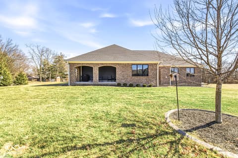 Front exterior at 1244 N Buck Creek Road, Greenfield, IN