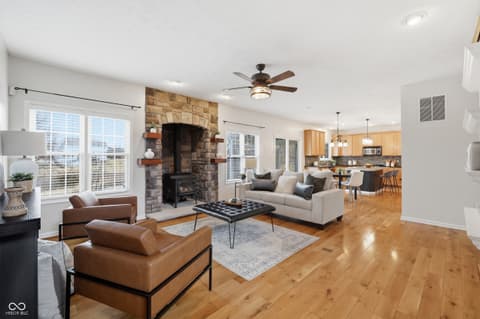 Living room at 1019 Belvedere Place, Westfield, IN
