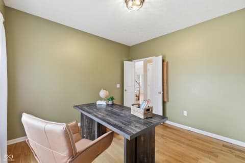 Home office at 1019 Belvedere Place, Westfield, IN