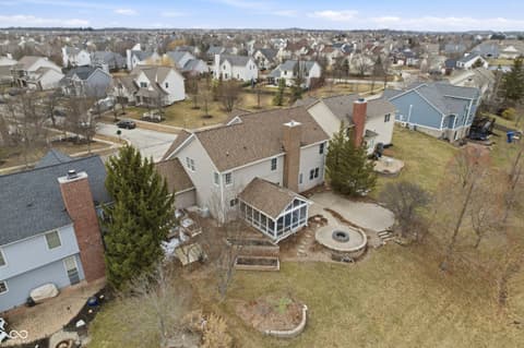 Aerial view at 1019 Belvedere Place, Westfield, IN