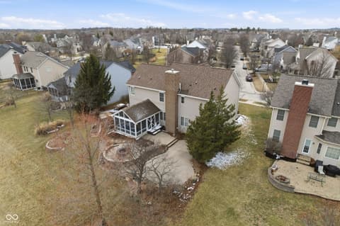 Aerial view at 1019 Belvedere Place, Westfield, IN