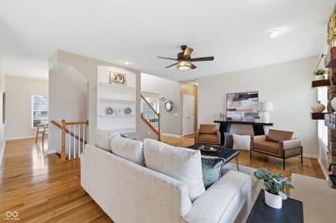 Living room at 1019 Belvedere Place, Westfield, IN