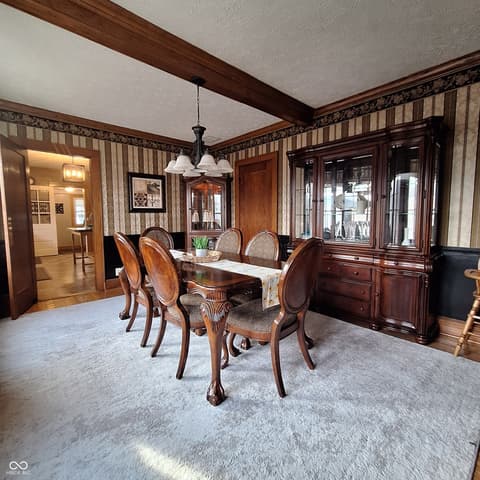 Dining room at 102 N Main Street, Cloverdale, IN