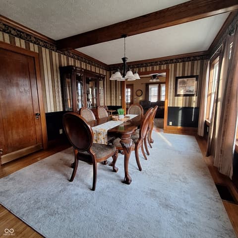 Dining room at 102 N Main Street, Cloverdale, IN