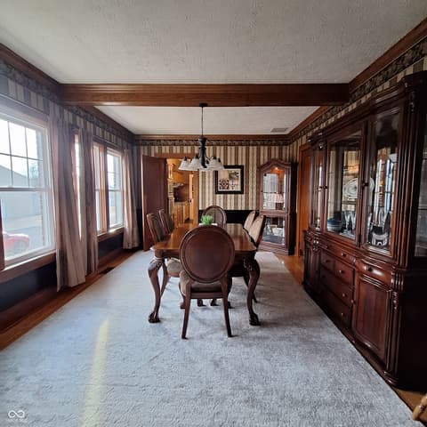Dining room at 102 N Main Street, Cloverdale, IN