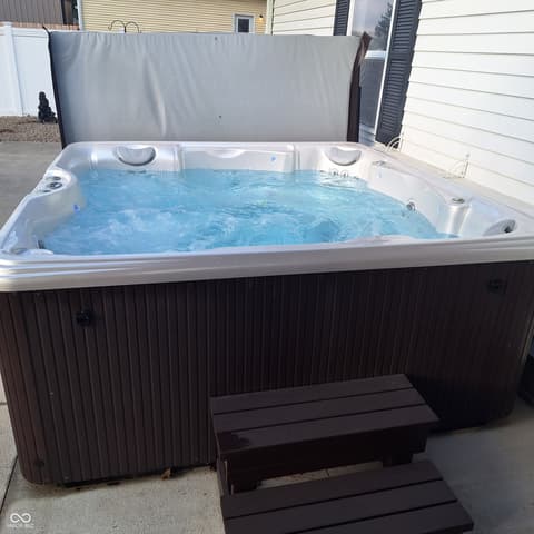 Outdoor living area at 102 N Main Street, Cloverdale, IN