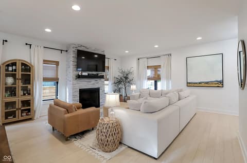 Living room at 2043 Columbia Avenue, Indianapolis, IN