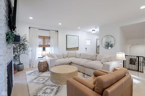 Living room at 2043 Columbia Avenue, Indianapolis, IN