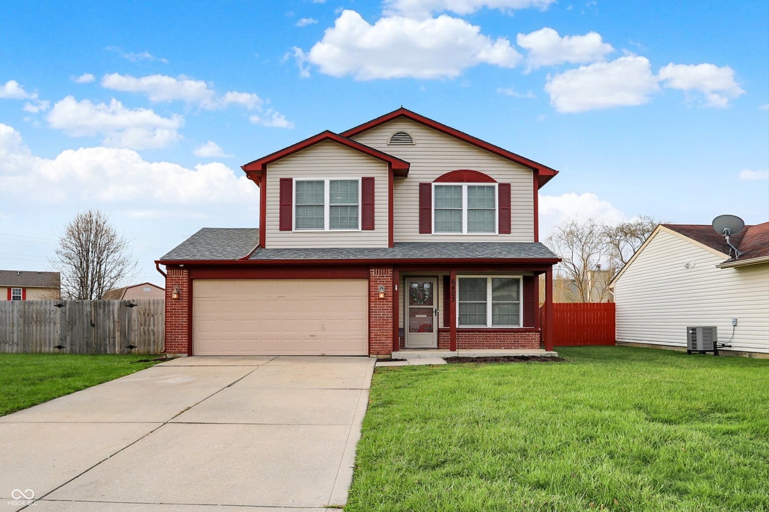 Front exterior at 6403 Colonnade Court, Indianapolis, IN