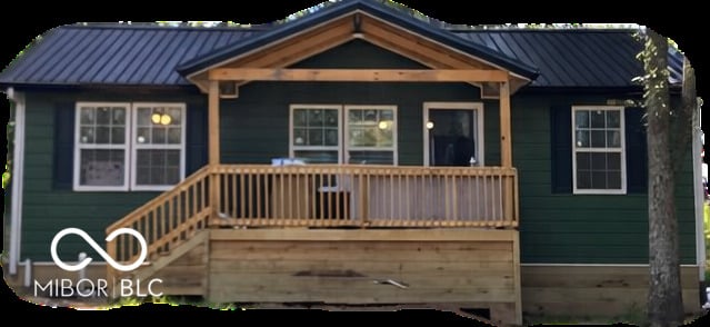 Front exterior at 1197 Evergreen Cir Way, North Vernon, IN