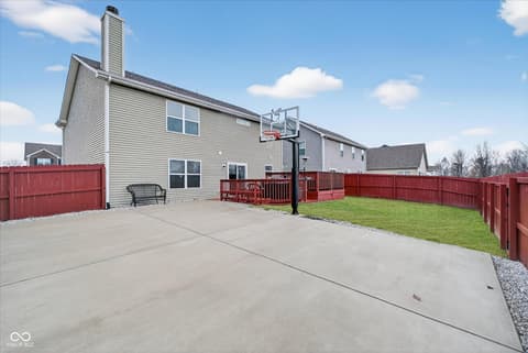 Backyard at 1861 Osman Drive, Avon, IN