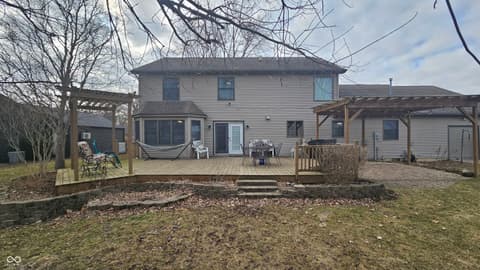 Backyard at 716 Allen Drive, Sweetser, IN