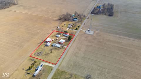 Aerial view at 9100 S County Road 300 W, Muncie, IN